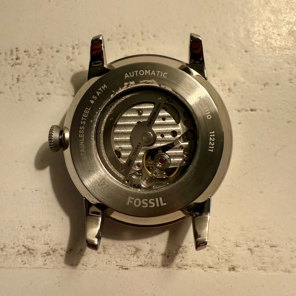 Fossil Townsman Automatic Brown Leather Watch - Picture 4 of 7